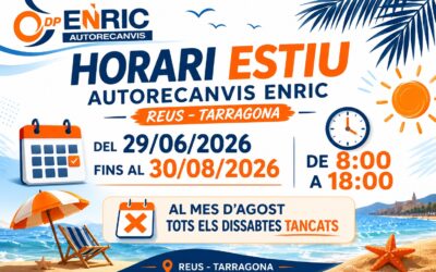 CANVI D’HORARI PER L’ESTIU EN AUTORECANVIS ENRIC!